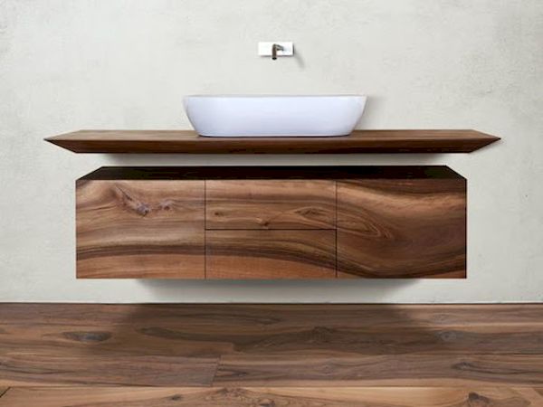 Nội thất phòng tắm hiện đại gỗ tự nhiên