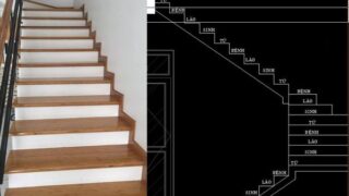 Bản vẽ cầu thang 21 bậc 15