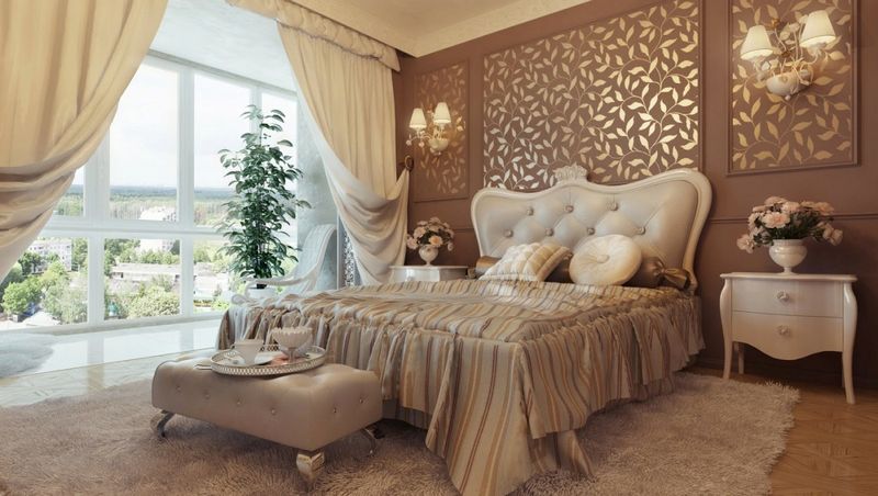 Phòng ngủ hoàng gia phong cách tân cổ điển