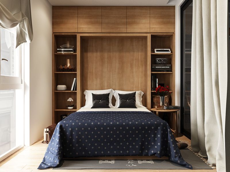 Thiết kế phòng ngủ nhỏ 6m2 sử dụng giường ngủ thông minh