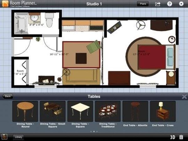 App thiết kế phòng ngủ Room Planner