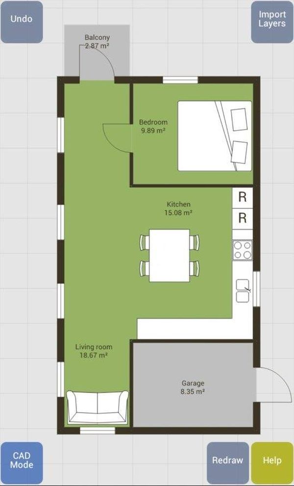 App thiết kế phòng ngủ Floor Plan Creator