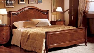 Giường ngủ tân cổ điển gỗ tự nhiên 11