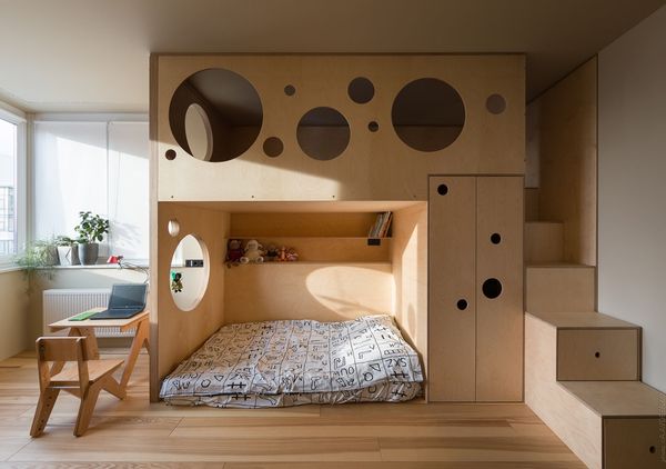 Xu hướng thiết kế phòng ngủ chung cho bé trai và bé gái - Mẫu 15