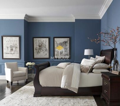 Phòng ngủ đẹp cho nữ màu xanh 1