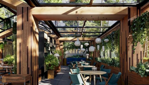 Thiết kế nhà hàng sân vườn 10