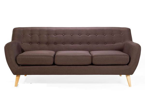 Mẫu sofa nỉ màu nâu - 02