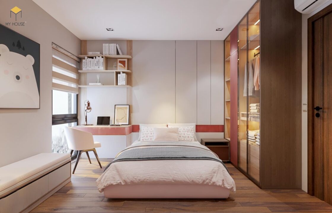 Mẫu thiết kế nội thất chung cư Phương Đông Green Park - Phòng ngủ - Mẫu 2