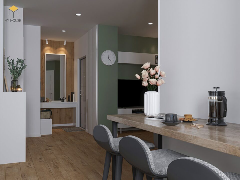 Mẫu thiết kế nội thất chung cư Phương Đông Green Park - Phòng bếp - Mẫu 4