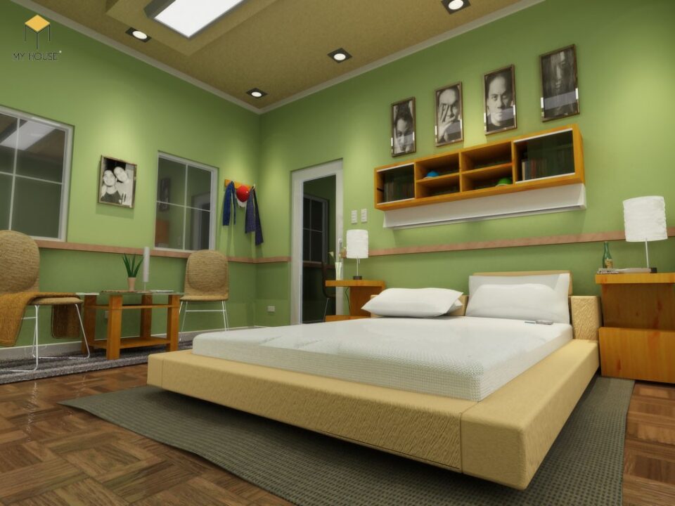 nội thất phòng ngủ chung cư cho người mệnh Hỏa