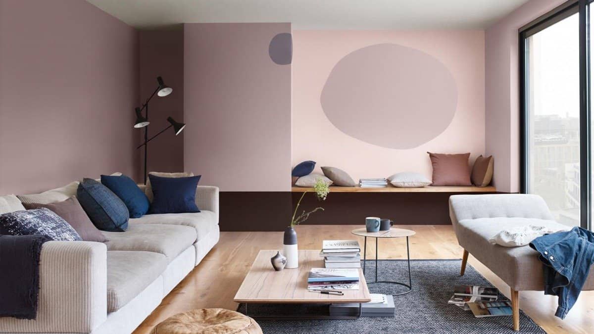 Phối màu hồng trong thiết kế nội thất