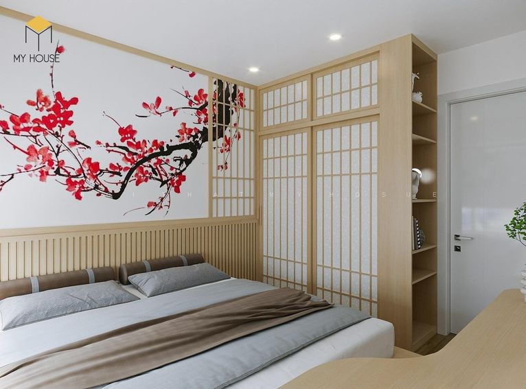 THiết kế nội thất chung cư 67m2 phong cách Nhật Bản
